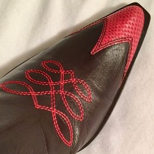 CHRISTIAN DIOR COWBOY COWGIRL BOOTS Brown Pink